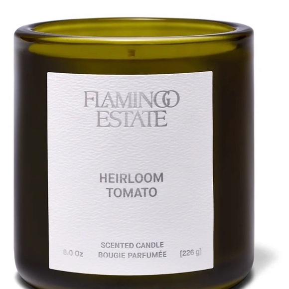 BRAND NEW! Flamingo Estate Heirloom Tomato Candle - Green - Picture 2 of 2